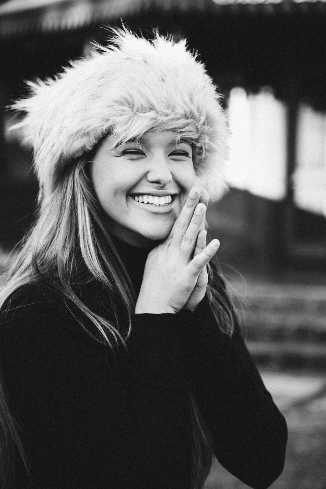 Portrait of a young Argentine woman smiling
